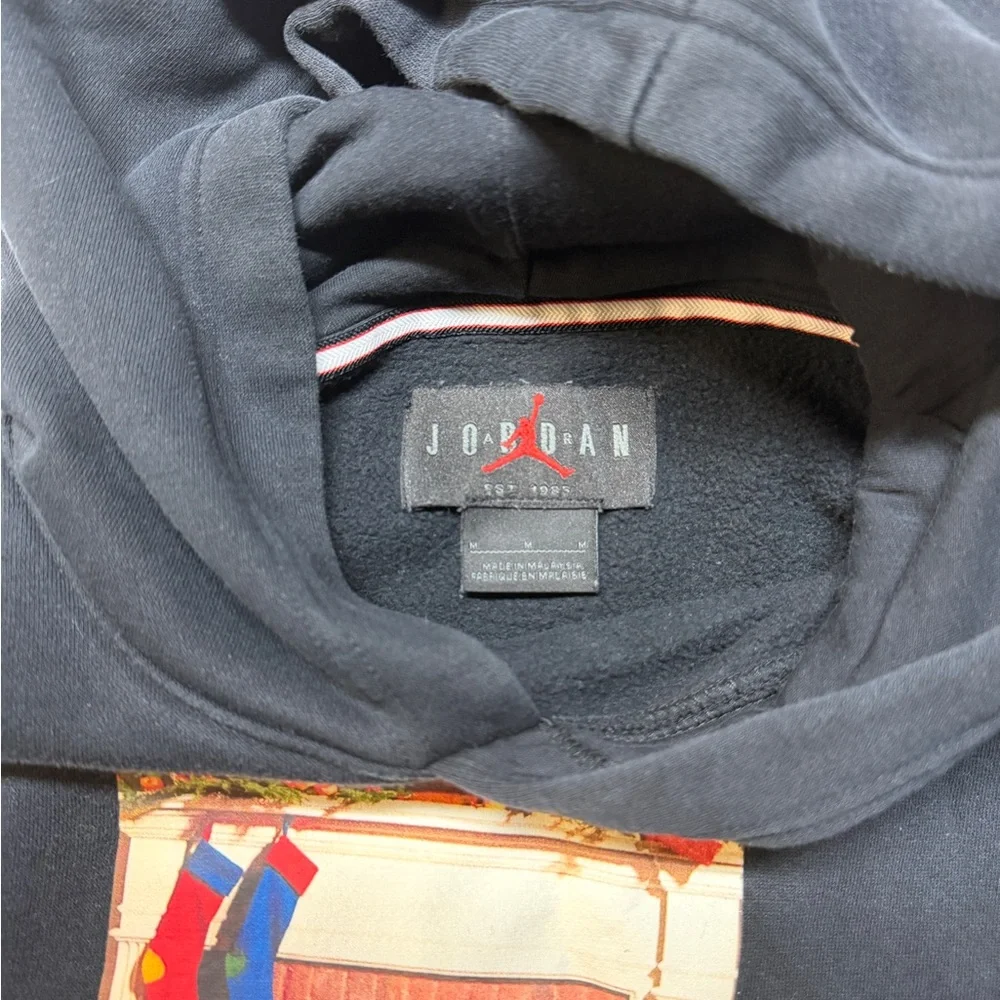 Jordan Jumpman‎ Chimney Black Medium Fleece Pullover Hoodie